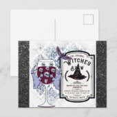 Spooky Halloween Salem Massachusetts Witches Brew Briefkaart (Voorkant / Achterkant)