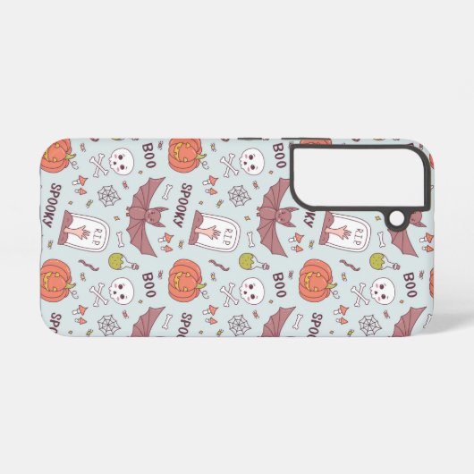 Spooky Halloween Samsung Galaxy Hoesje (Achterkant horizontaal)