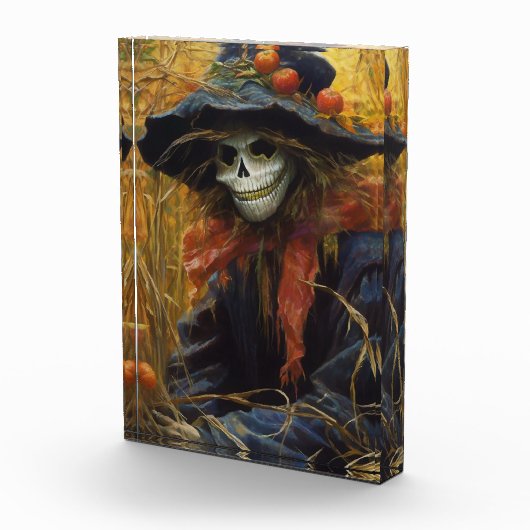 Spooky Halloween Scarecrow Fotoblokken (Rechts)