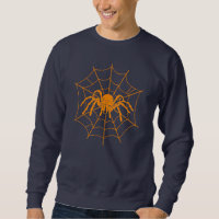 Spooky Halloween Scary Oranje Spin Web