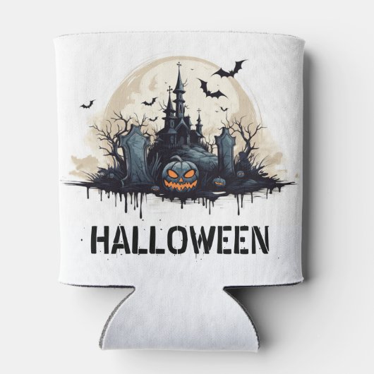 Spooky Halloween Scene Blikjeskoeler (Achterkant)