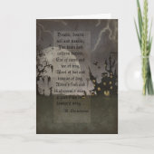 Spooky Halloween Scene Kaart (Voorkant)