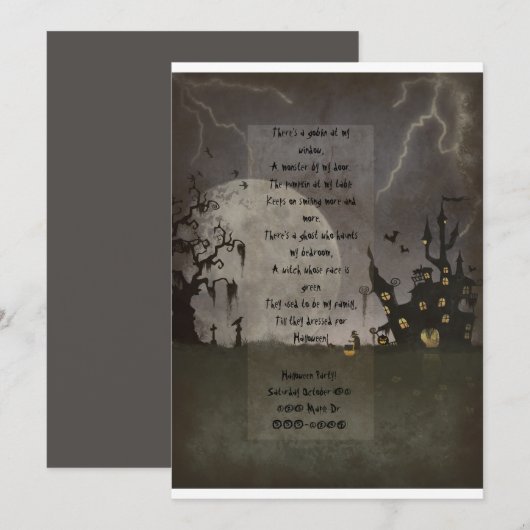 Spooky Halloween Scene Kaart