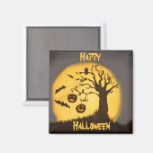 Spooky Halloween Scene Magneet (Voorkant / Achterkant)