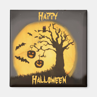 Spooky Halloween Scene Magneet