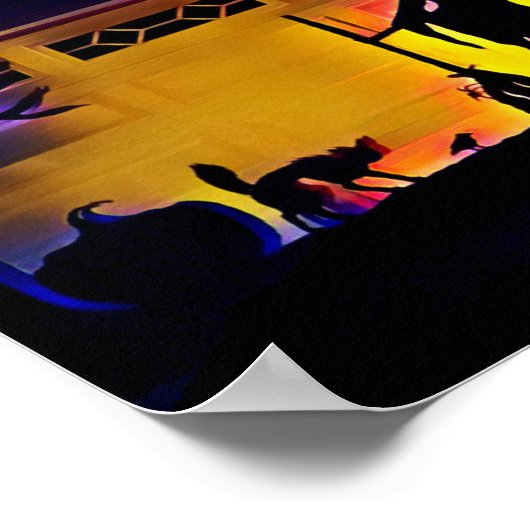 Spooky Halloween Scene Poster (Hoek)