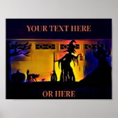 Spooky Halloween Scene Poster (Voorkant)