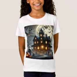 Spooky Halloween scene T-shirt ontwerp