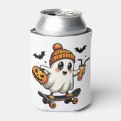 Spooky Halloween Schaatsen Pompoen Spice Ghost Her Blikjeskoeler (Blikje Voorkant)