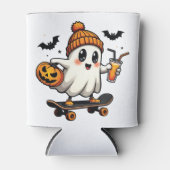 Spooky Halloween Schaatsen Pompoen Spice Ghost Her Blikjeskoeler (Voorkant)