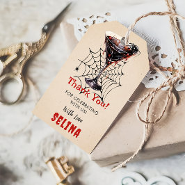 Spooky Halloween Schattige Ghost Verjaardagsfeest Cadeaulabel