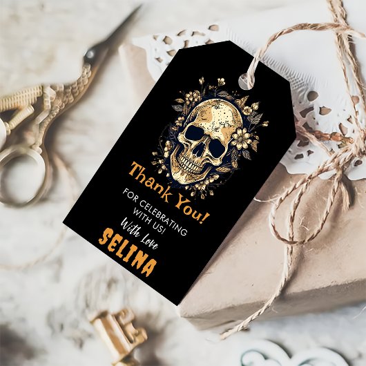 Spooky Halloween Schattige Ghost Verjaardagsfeest Cadeaulabel
