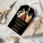 Spooky Halloween Schattige Ghost Verjaardagsfeest Cadeaulabel