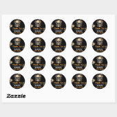 Spooky Halloween Schattige Ghost Verjaardagsfeest Ronde Sticker (Vel)