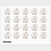 Spooky Halloween Schattige Ghost Verjaardagsfeest Ronde Sticker (Vel)