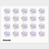 Spooky Halloween Schattige Ghost Verjaardagsfeest Ronde Sticker (Vel)