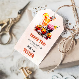 Spooky Halloween Schattige Ghost Verjaardagsfeestg Cadeaulabel