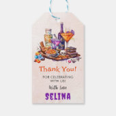 Spooky Halloween Schattige Ghost Verjaardagsfeestj Cadeaulabel (Achterkant)