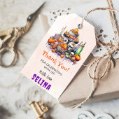 Spooky Halloween Schattige Ghost Verjaardagsfeestj Cadeaulabel