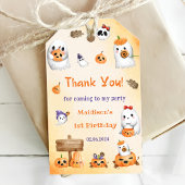Spooky Halloween Schattigee geest Dank u Cadeaulabel