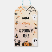 Spooky Halloween Schattigee Geest Dank u Gift Labe Cadeaulabel (Voorkant)