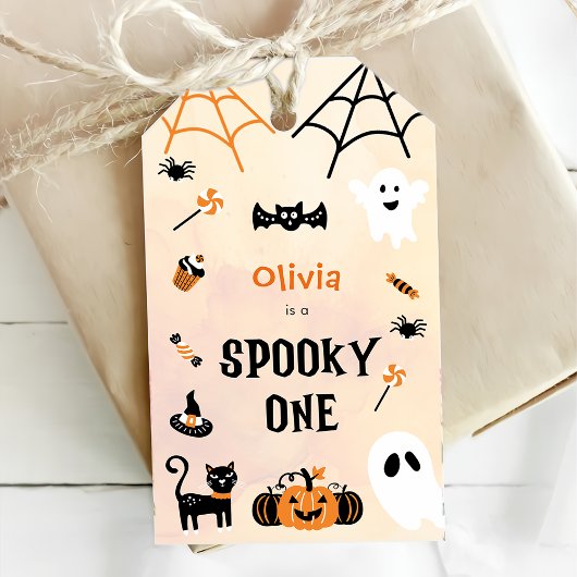 Spooky Halloween Schattigee Geest Dank u Gift Labe Cadeaulabel