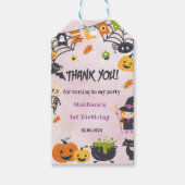 Spooky Halloween Schattigee Geest Dank u Gift Labe Cadeaulabel (Voorkant)