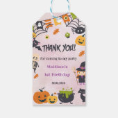 Spooky Halloween Schattigee Geest Dank u Gift Labe Cadeaulabel (Achterkant)