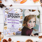 Spooky Halloween Schattigee Ghost 4th Verjaardagsf Kaart