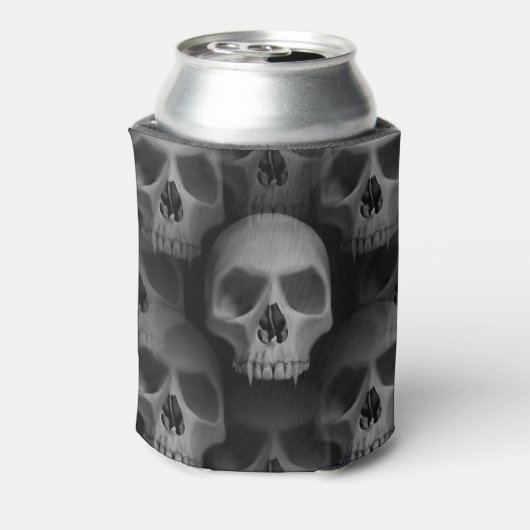 Spooky Halloween schedels Blikjeskoeler (Blikje Achterkant)