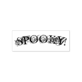 "SPOOKY! "Halloween Self Inking Stamp Zelfinktende Stempel