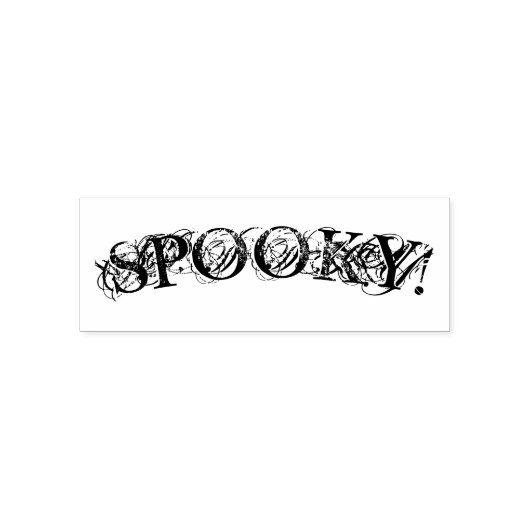 "SPOOKY! "Halloween Self Inking Stamp Zelfinktende Stempel (Design)