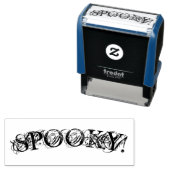 "SPOOKY! "Halloween Self Inking Stamp Zelfinktende Stempel (In situ)