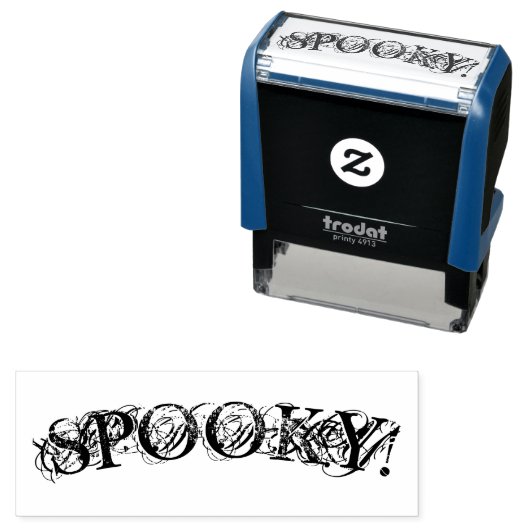 "SPOOKY! "Halloween Self Inking Stamp Zelfinktende Stempel (In situ)