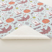 Spooky Halloween Sherpa Deken (3/4)