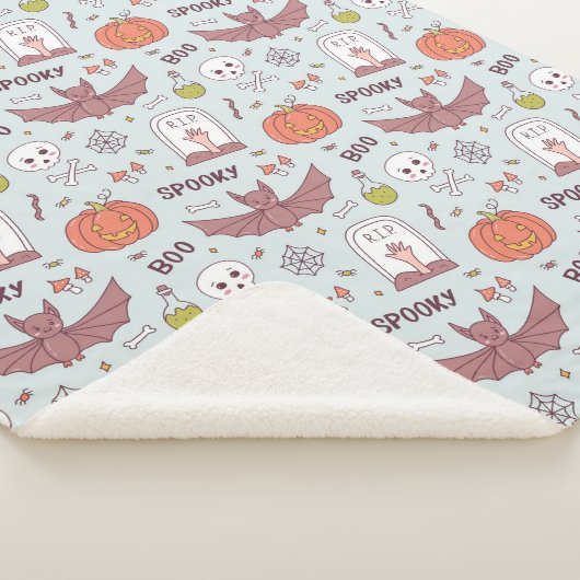 Spooky Halloween Sherpa Deken (3/4)