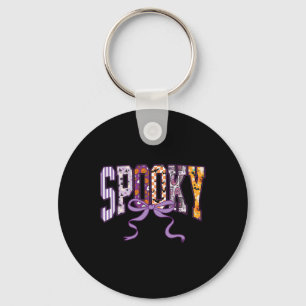 Spooky Halloween Shirt Schattige Ghosts Pumpkins B Sleutelhanger