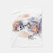 Spooky Halloween Skeleton Blanket Fleece Deken (Voorkant)