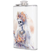 Spooky Halloween Skeleton Flask Heupfles (Links)