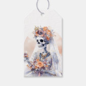 Spooky Halloween Skeleton Gift Label Cadeaulabel (Voorkant)