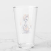 Spooky Halloween Skeleton Glass Cup Glas (Achterkant)