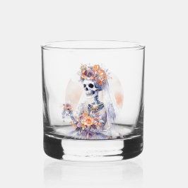 Spooky Halloween Skeleton Glass Whisky Glas