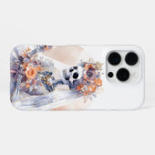 Spooky Halloween Skeleton Iphone Case Hoesje (Achterkant horizontaal)