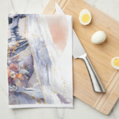 Spooky Halloween Skeleton Keuken Handdoek (Quarter Fold)