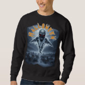 Spooky Halloween Skeleton Spirit Trui (Voorkant)