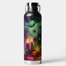 SPOOKY  HALLOWEEN SKULL CANDLES BATS & SPIDERS WATERFLES