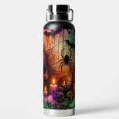 SPOOKY  HALLOWEEN SKULL CANDLES BATS & SPIDERS WATERFLES (Achterkant)