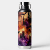 SPOOKY HALLOWEEN SKULL CANDLES BATS & SPIDERS WATERFLES (Voorkant)