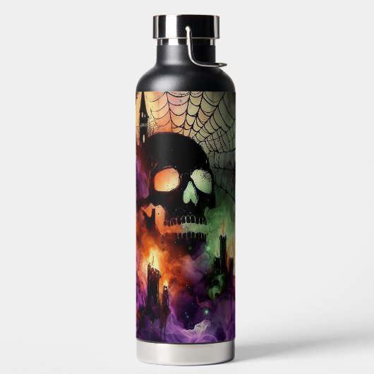 SPOOKY HALLOWEEN SKULL CANDLES BATS & SPIDERS WATERFLES (Links)