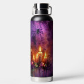 SPOOKY HALLOWEEN SKULL CANDLES BATS & SPIDERS WATERFLES (Achterkant)